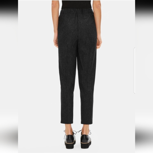 Eileen Fisher Reclaimed Wool Striped Slouchy Pant - Picture 6 of 14